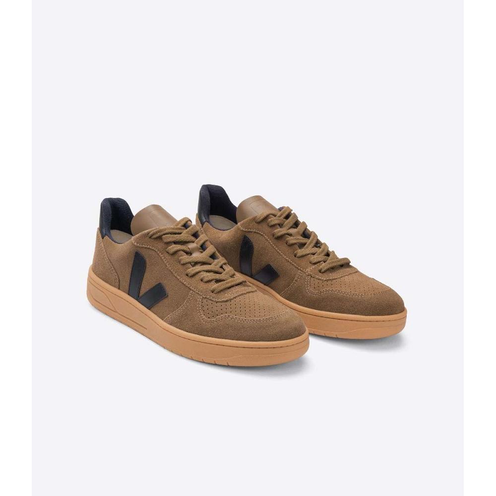 Veja V-10 SUEDE Joggesko Dame Brune | NO 636QMA